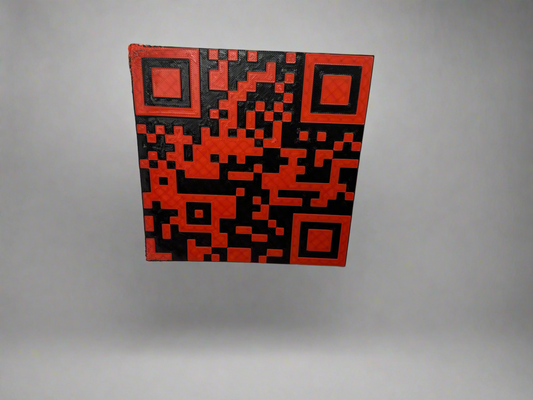 QR code 3d printed sign